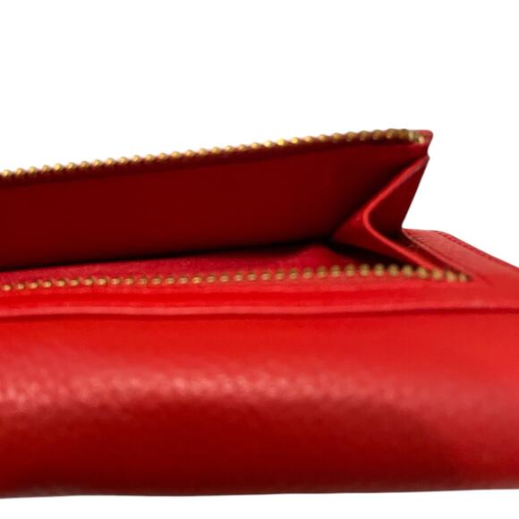 NWT TIMBERLAND Red Genuine Leather Women's Wallet No Flaws PRICE FIRM - Picture 9 of 12